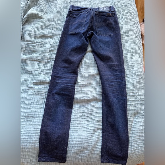 Excellent Skinny Lin Worn Indigo Nudie Jeans - Picture 4 of 13